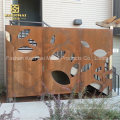 out Laser Cut Partition Screen with Corten Steel (KH-CT-03)